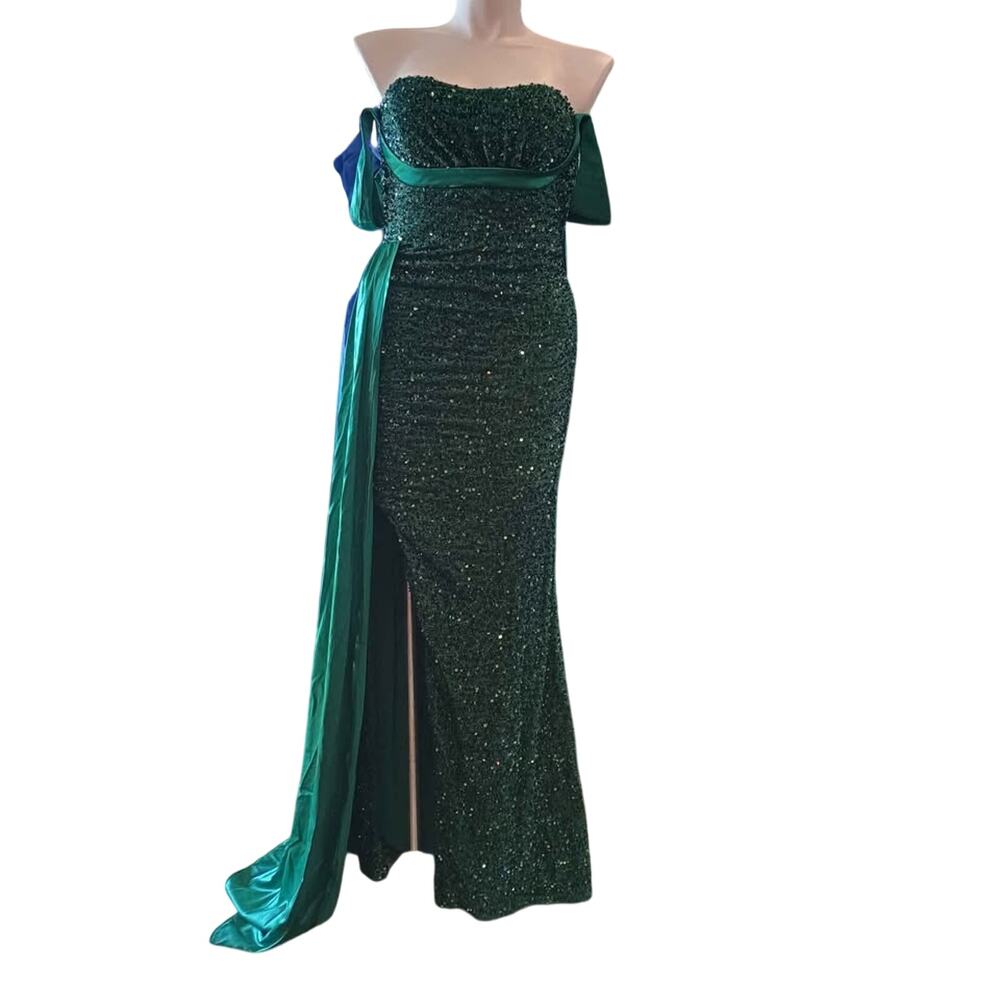 Green prom Dress size 10